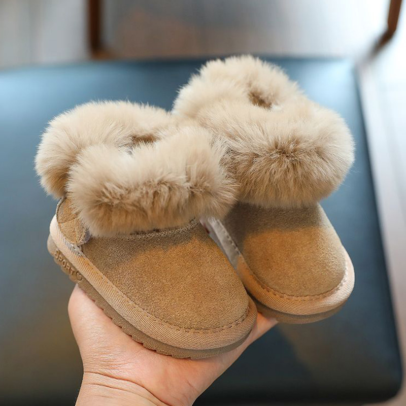 Baby Products Brand - Toddlers Fur Snow Boots Infant Baby