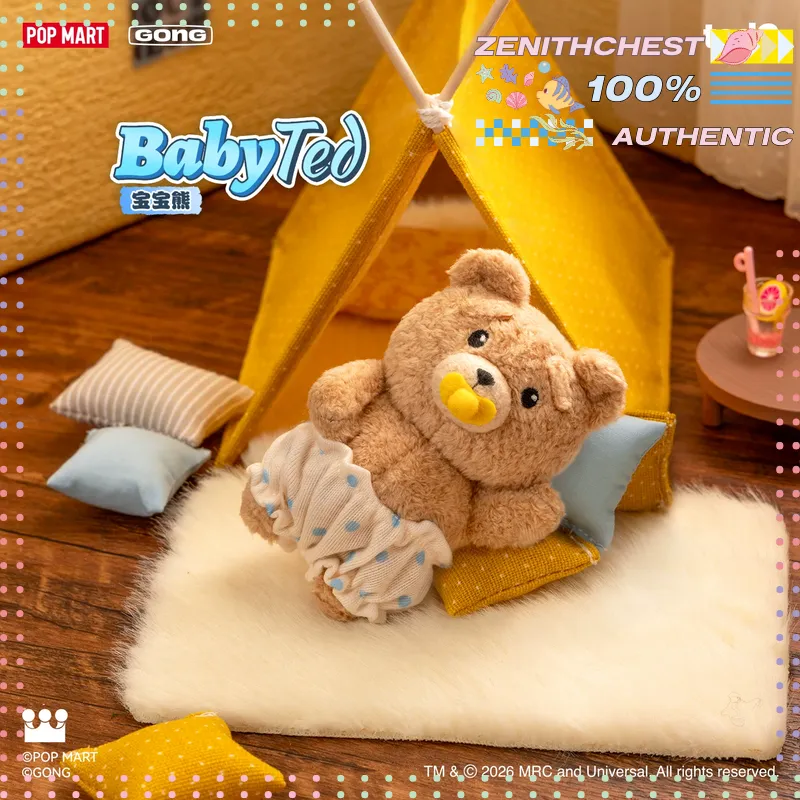 POPMART GONG Baby Ted Poseable - đánh giá và giá Baby Products Teddy Bear