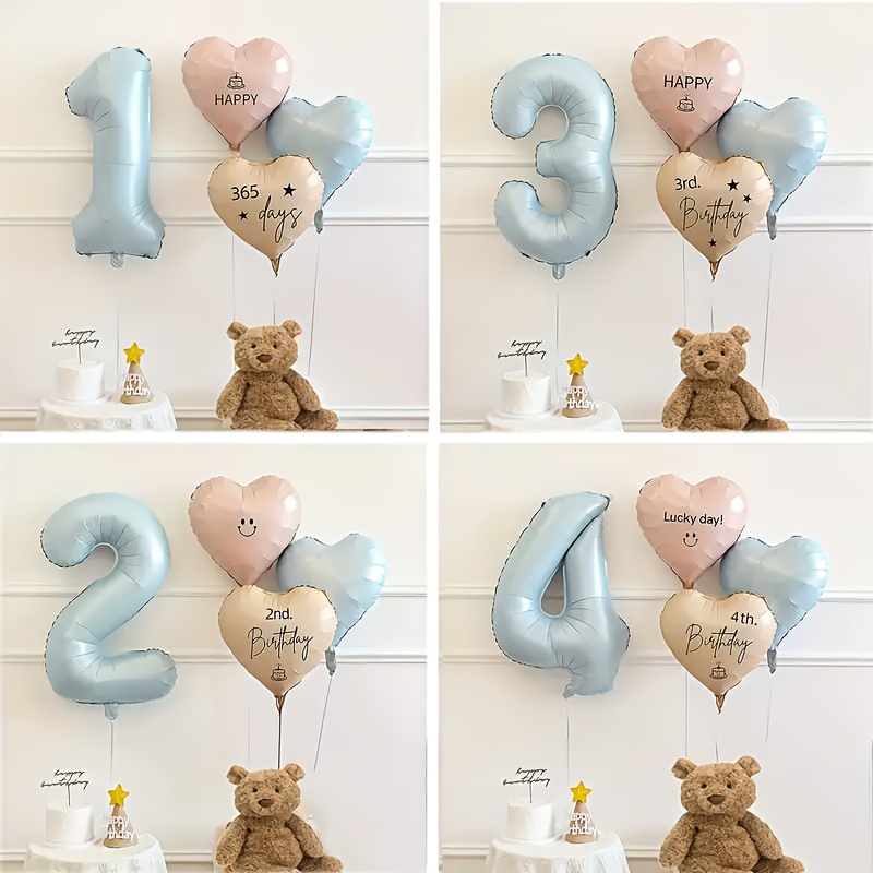 4Pcs Baby Blue Number Birthday - đánh giá và giá Baby Products Moisturizer