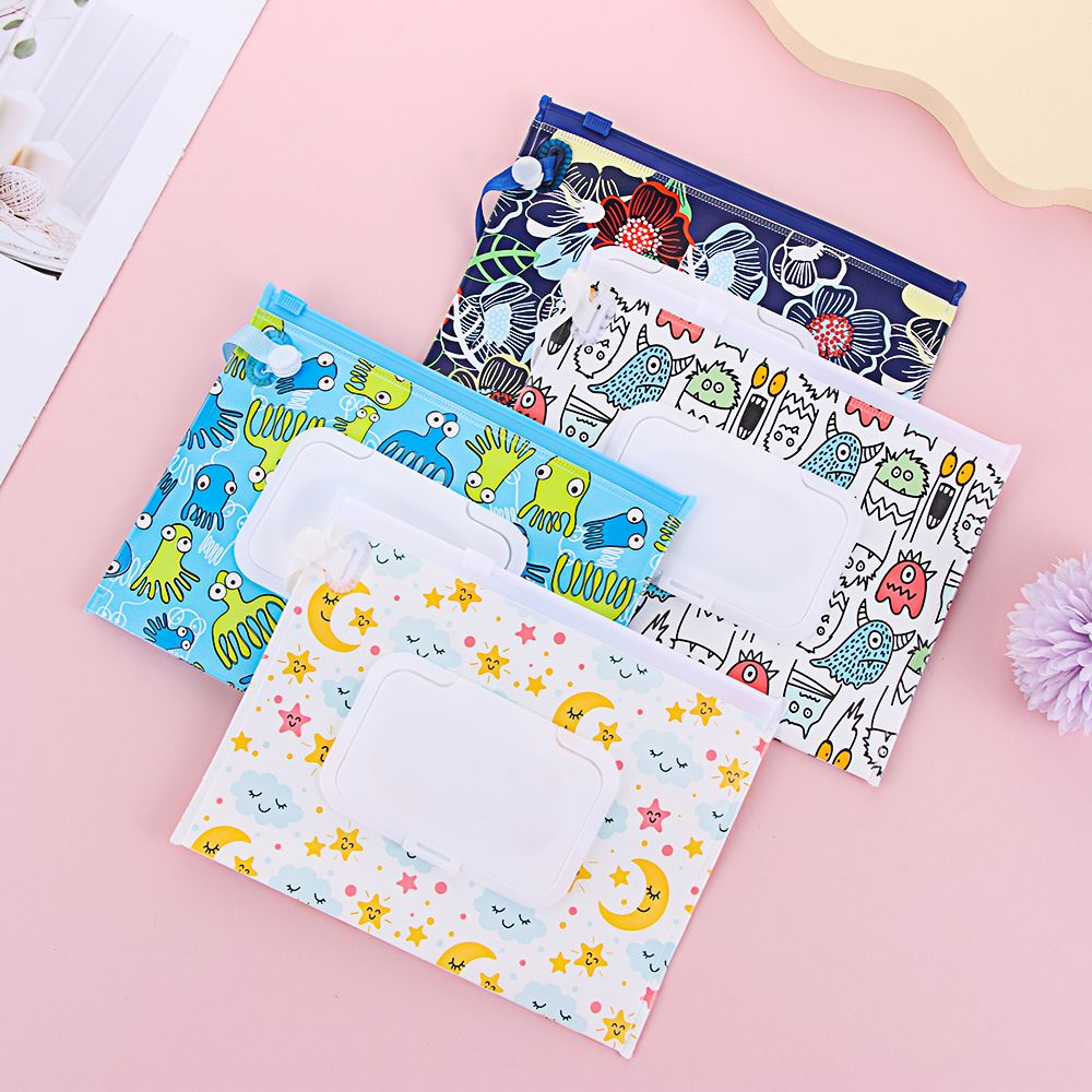 Portable Flip Cover Wet Wipes  - đánh giá và giá Baby Products Carry Bag