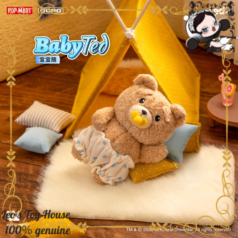 POPMART GONG Baby Ted Poseable - đánh giá và giá Baby Products Teddy Bear